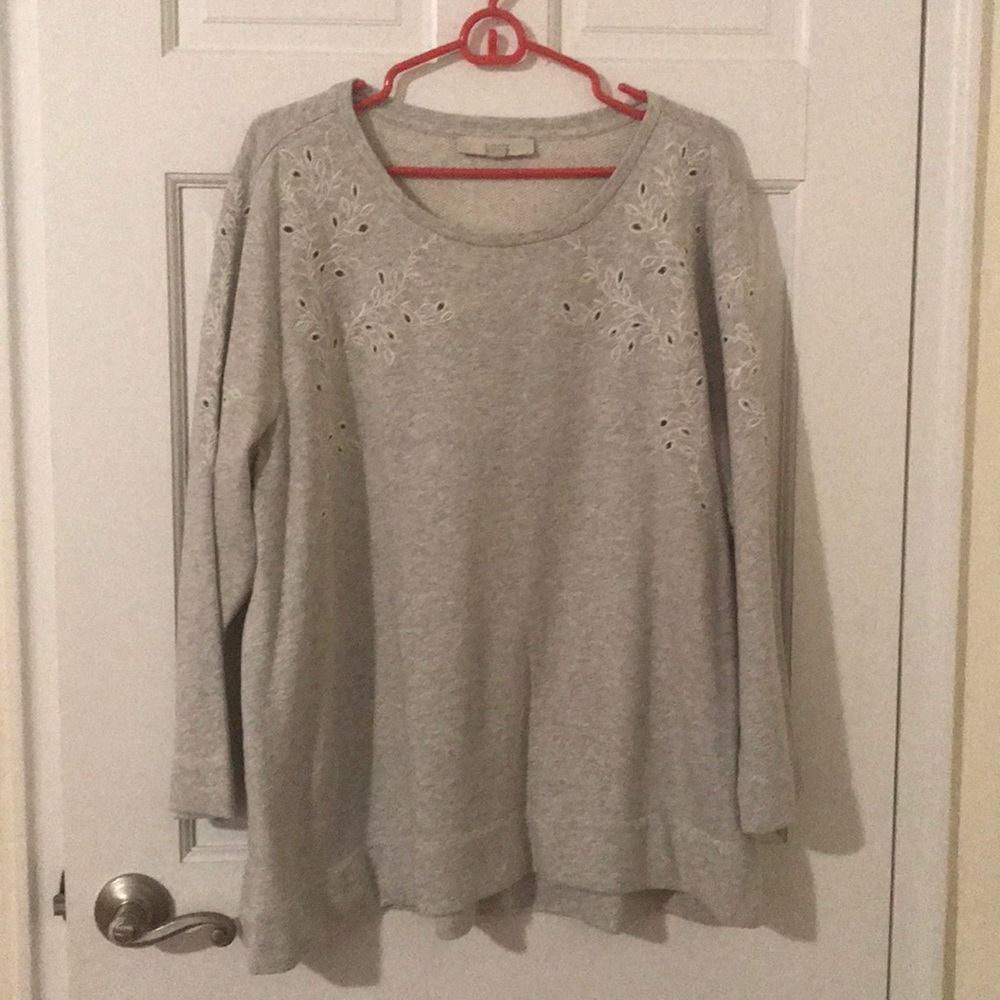 LOFT Cut Out Sweater